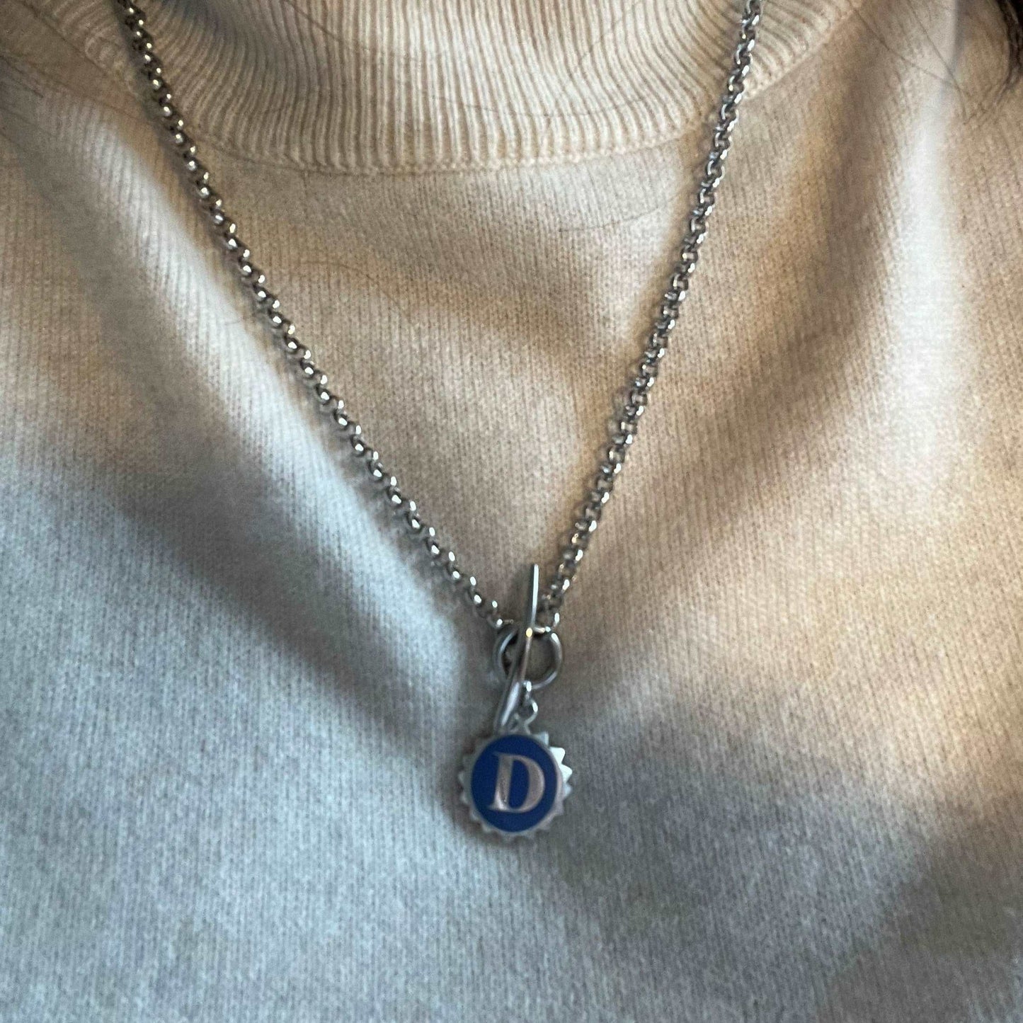 Ona Chan Jewelry Darcy custom initial enamel Charm