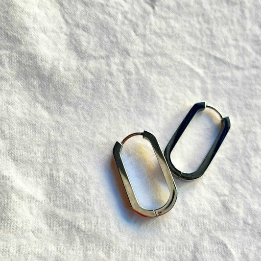 Ona Chan Jewelry Dylan surgical steel earrings high polished