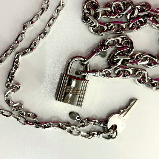 Vintage H Lock and Key with Riley Chains Ona Chan Jewelry