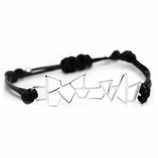 Lattice Jagged Corded Bracelet
