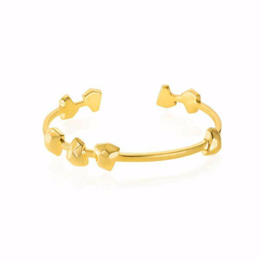 Lattice Boyfriend Cuff Gold