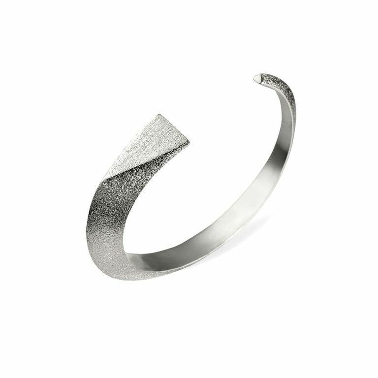 Mantra Dagger Corded Bracelet - rhodium