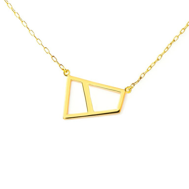 Lattice Double Necklace - gold