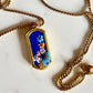 Murano Millefiori Dog Tags Enamel Necklace