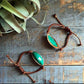 Lattice Corded Bracelet - malachite