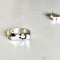 Sand cast Signet Ring | Recycle Silver with Sapphires