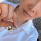 OCJ recycled sterling silver OCJ nuggets with sapphires