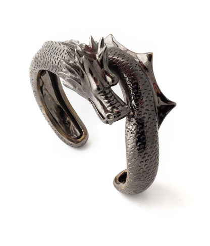 Dragon With Tail Cuff - black
