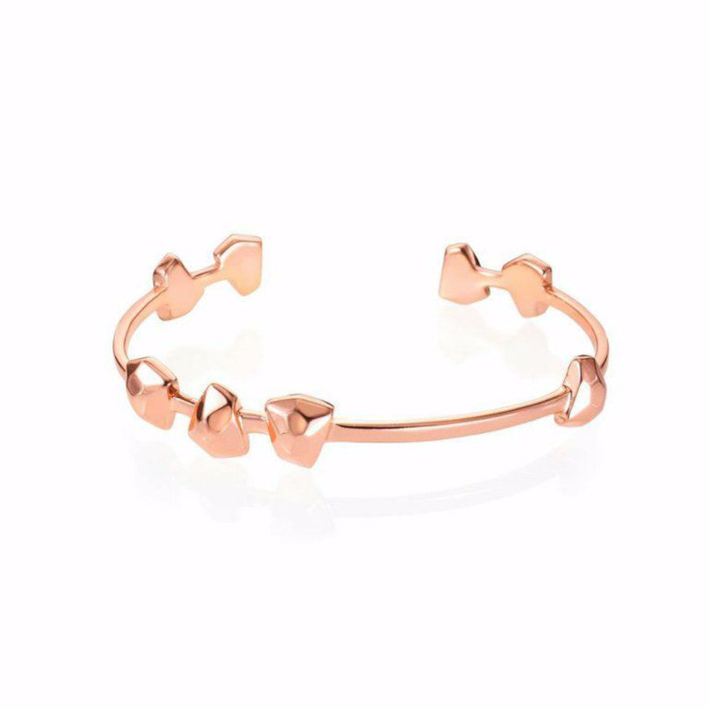 Lattice Boyfriend Cuff Rose Gold