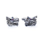 Cufflink - Dragon Cufflinks With Red Rubies