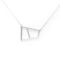 Jennie Lattice Double Windows Necklace sapphire rhodium