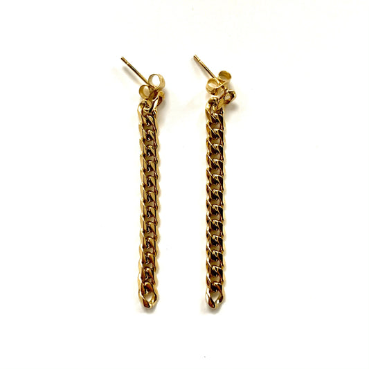 Earrings - Cuban Chain Link Earring |  Cuban Chain Link Chain