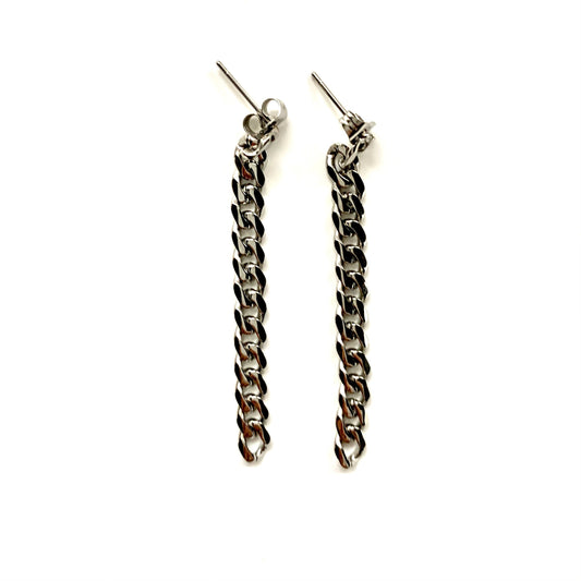 Earrings - Cuban Chain Link Earring |  Cuban Chain Link Chain