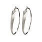 Mantra Dagger Hoops with Swarovski Crystals - rhodium