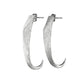Mantra Large Dagger Drop Earrings with Swarovski Crystals - rhodium