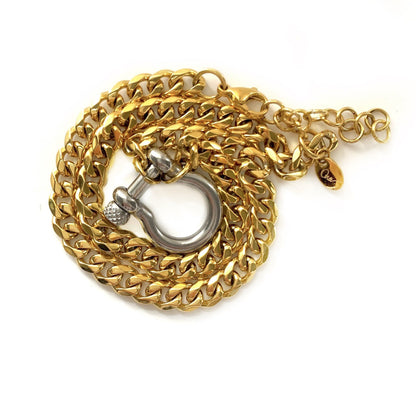 Necklace - Cuban Horseshoe Lock Necklace