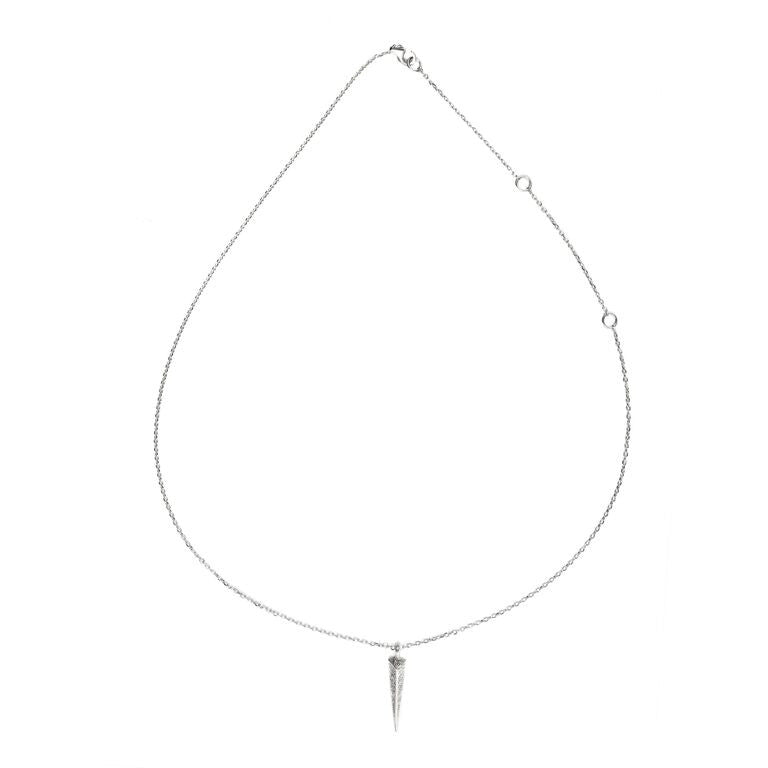 Mantra Dagger Pavee Pendant with Swarovski Crystals - rhodium