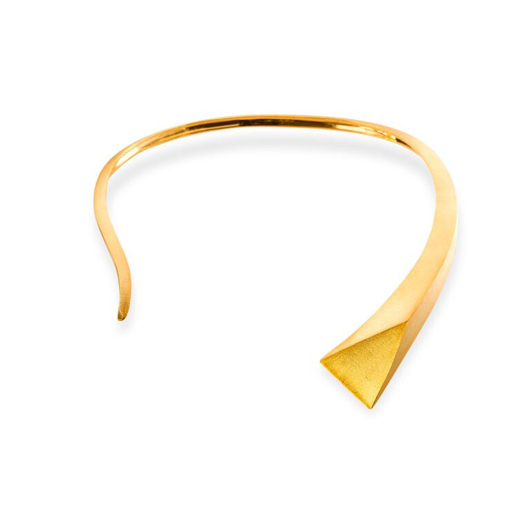 Mantra Large Dagger Collar - gold