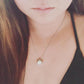 Yoga instructor wearing Necklace - Mantra Cube Necklace