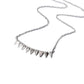Mantra Multi Triangle Necklace with Swarovski crystals - rhodium