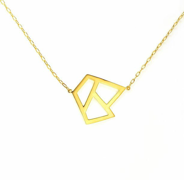 Lattice Triple Necklace - gold