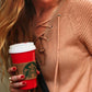 Blogger Upbeat Soles holding a cup of Starbucks coffee wearing Cube Ring