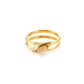 Mantra Buddha Eye Ring with Druzy - gold