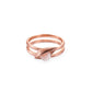Mantra Buddha Eye Ring with Druzy - rose gold