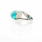 Lattice Cocktail Ring - blue cat's eye