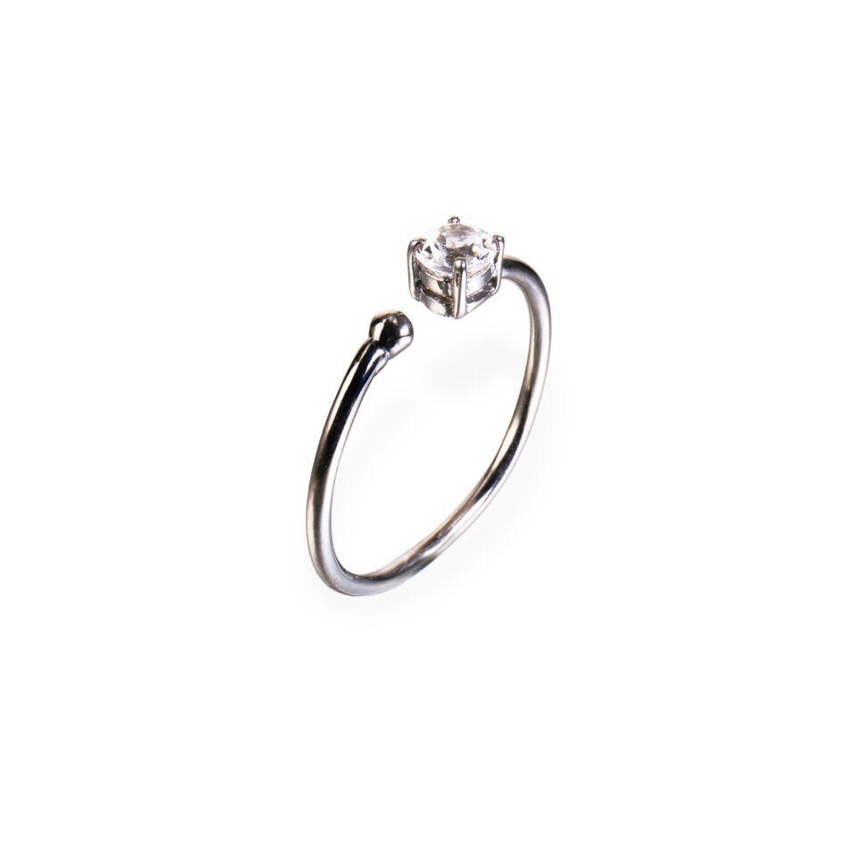 Ring - Little Jewels - Round Cut Open Ring With Swarovski Crystals
