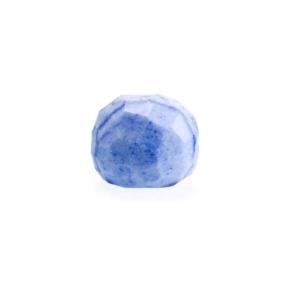 Lattice Round Cocktail Ring with blue quartz