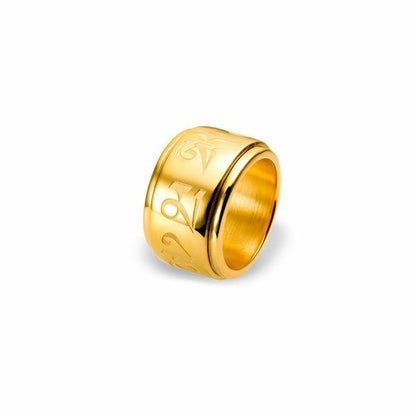 Mantra Spinning Ring - gold