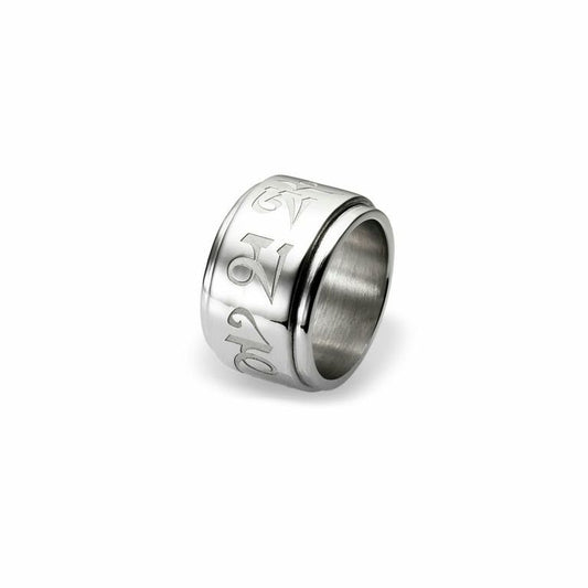 Mantra Spinning Ring - rhodium