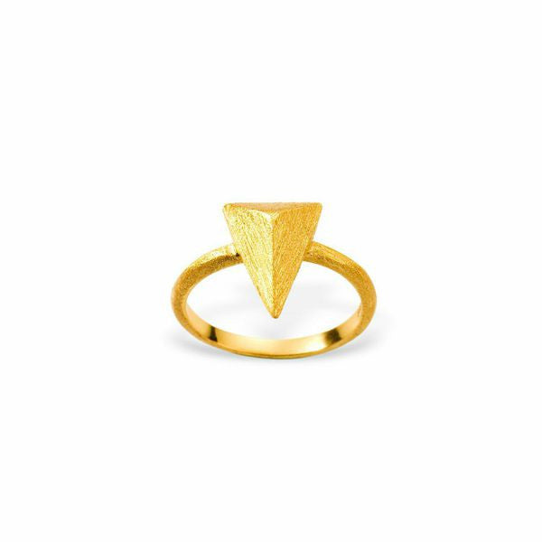 Mantra Triangle Ring - gold