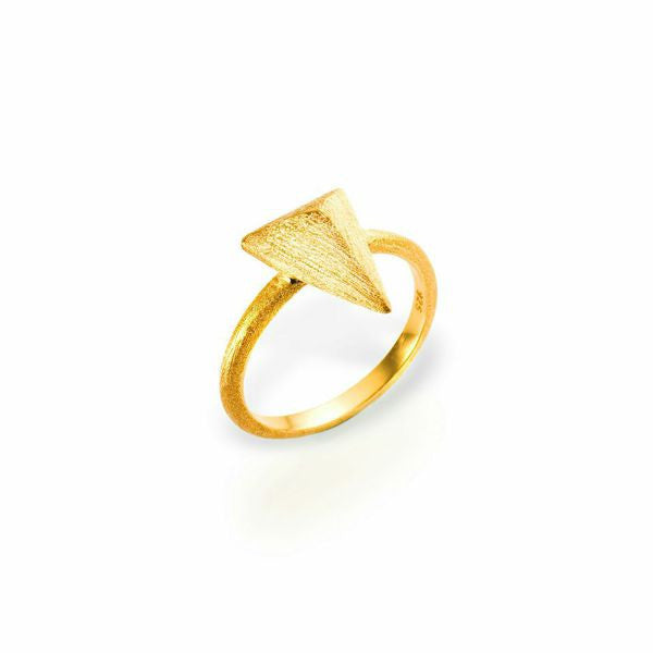 Mantra Triangle Ring - gold
